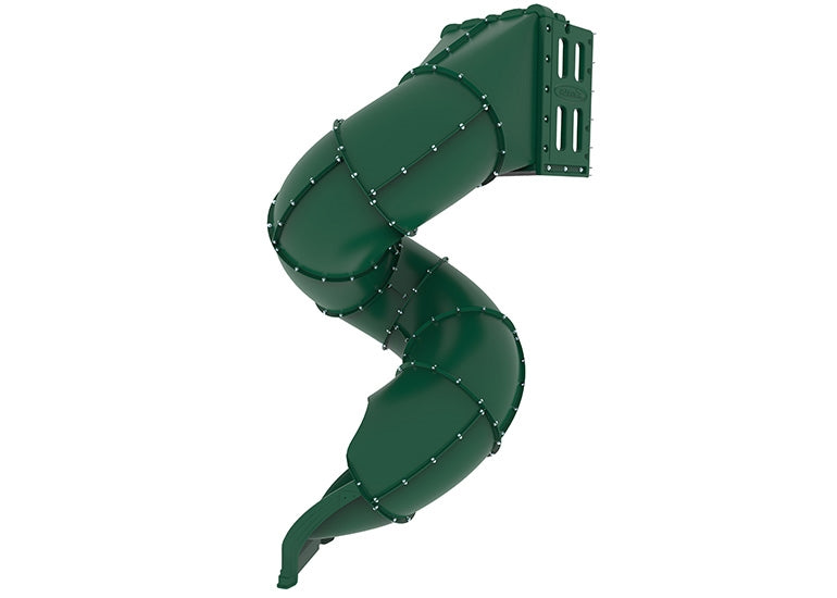 Spiral Tube Slide Green - 420 Degree Turn