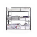 Cairo Triple Metal Bunk Bed (Twin/Twin or Full/Full)