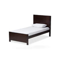 Catalina Modern Classic Mission Style Dark Brown-Finished Wood Twin Platform Bed