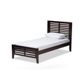 Sedona Modern Classic Mission Style Dark Brown-Finished Wood Twin Platform Bed