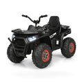 12 V Kids Electric 4-Wheeler ATV Quad with MP3 and LED Lights-Black