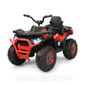 12 V Kids Electric 4-Wheeler ATV Quad with MP3 and LED Lights-Red