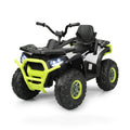 12 V Kids Electric 4-Wheeler ATV Quad with MP3 and LED Lights-White