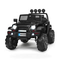 12V Kids Spring Suspension Ride On Truck-Black