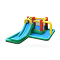 Inflatable Water Slide Climbing Bounce House with Tunnel and Blower