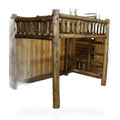 Cedar Hand Peeled Loft Bed