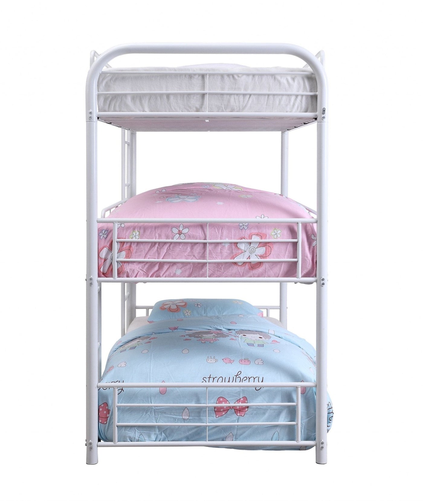 Cairo Triple Metal Bunk Bed (Twin/Twin or Full/Full)