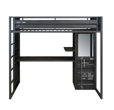 Cargo Twin Loft Bed with Desk