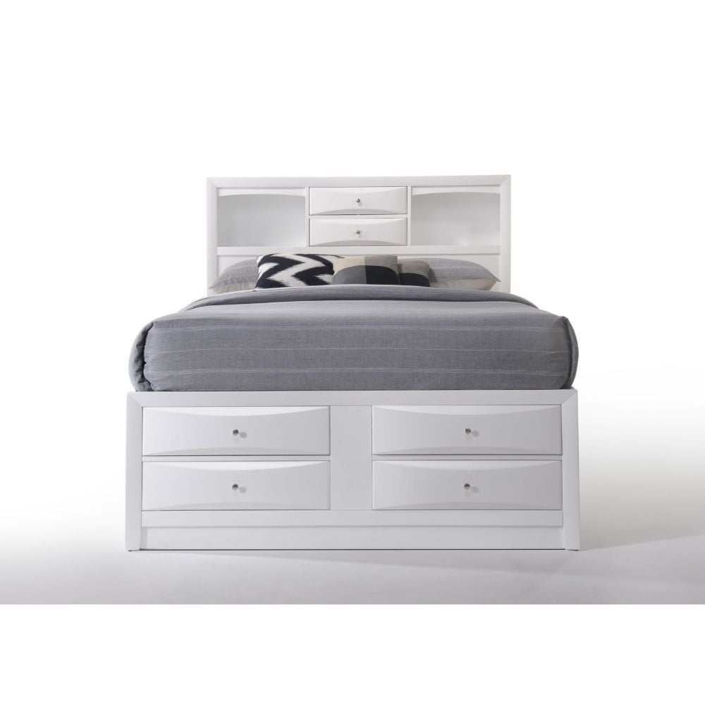 ACME Ireland Multi-Drawer Platform Bed #color_white