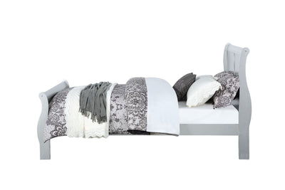 ACME Louis Philippe Full Bed #color_Platinum