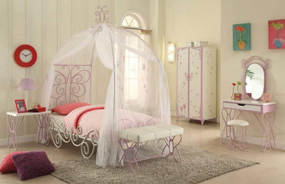 Priya II Butterfly Princess Canopy Bed