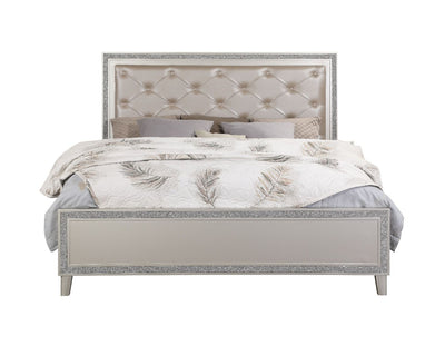 ACME Sliverfluff Eastern King Bed #color_Silver