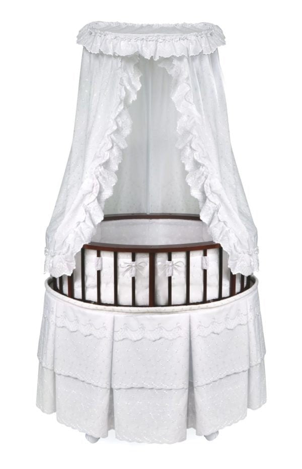 Badger Basket Oval Bassinet Buy White Oval Bassinet With Basket