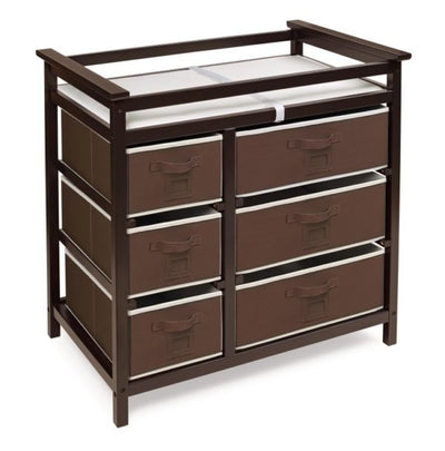 Modern Baby Changing Table with Six Baskets
