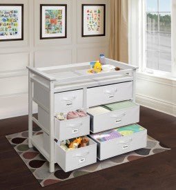 Modern Baby Changing Table with Six Baskets