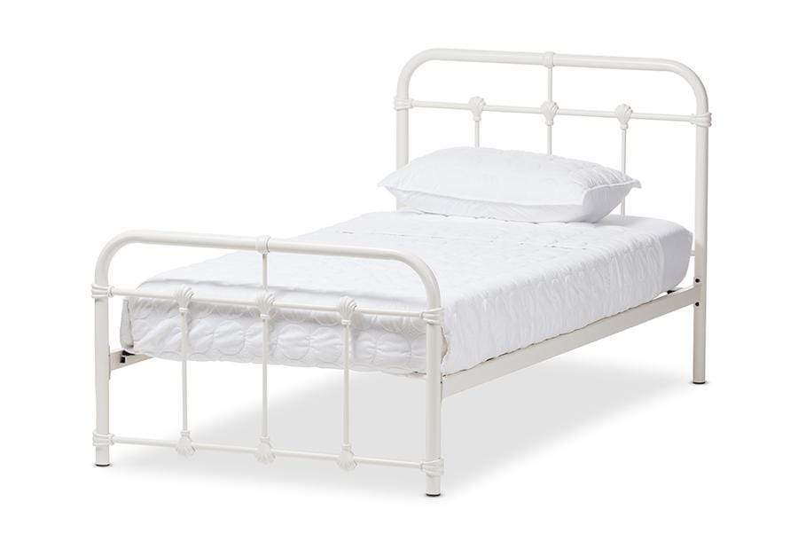 Baxton Studio Mandy Vintage Industrial Black Finished Metal Twin Size Platform Bed Baxton Studio Mandy Vintage Industrial Black Finished Metal Twin Size Platform Bed