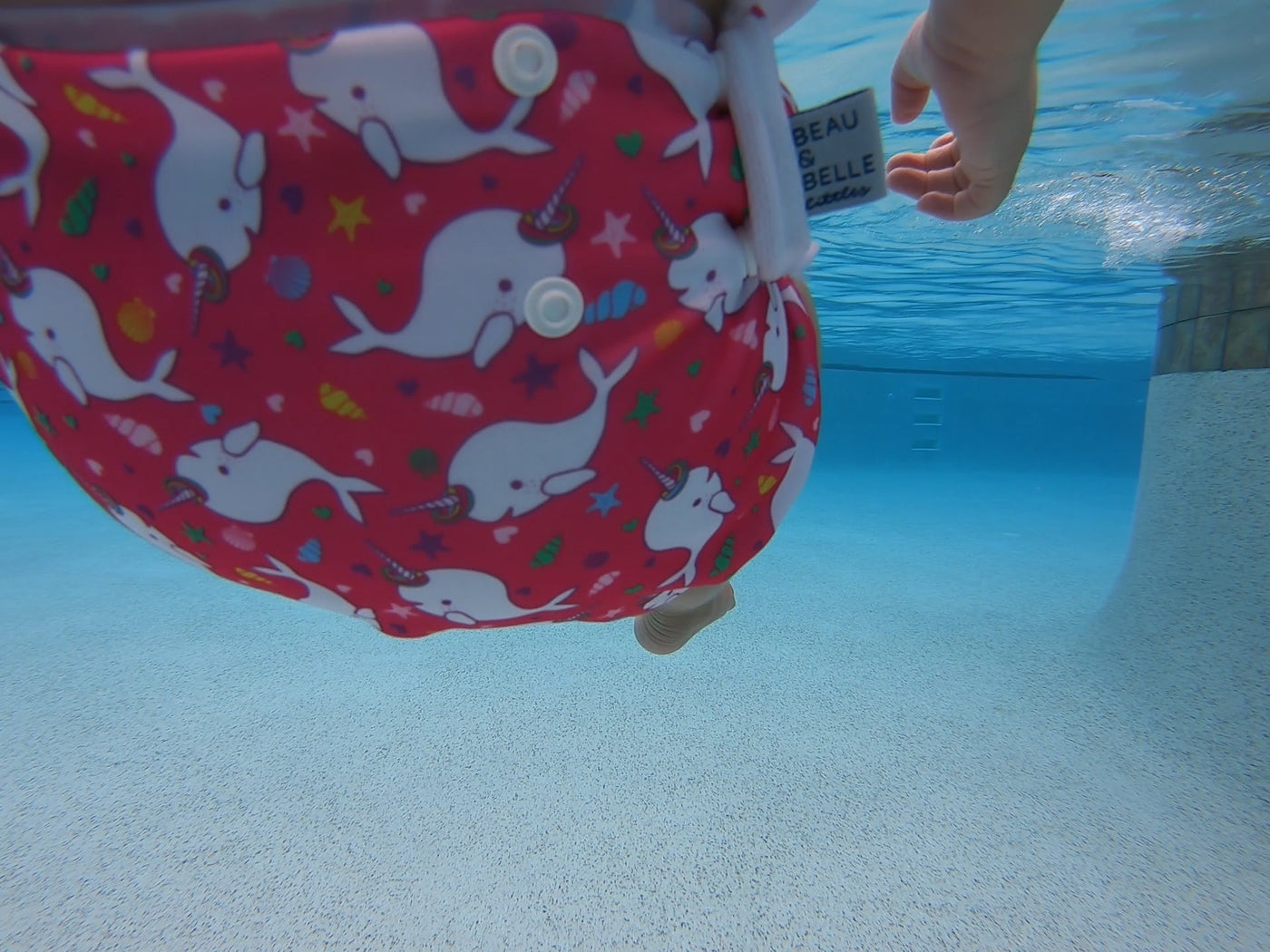 Narwhals 2-5 years Nageuret Swim Diaper (Hot Pink)