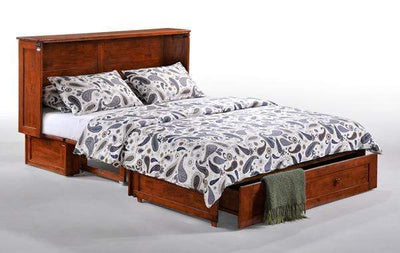 Clover Queen Murphy Cabinet Bed with Mattress
