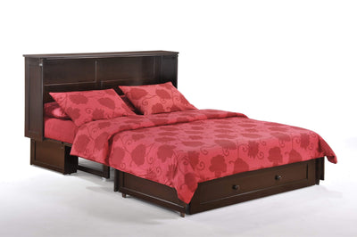 Clover Queen Murphy Cabinet Bed with Mattress