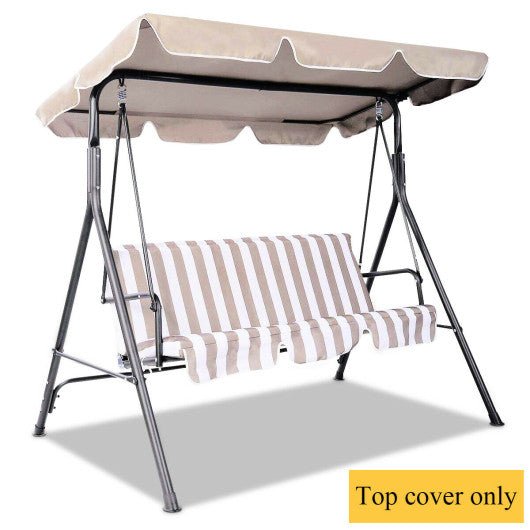 66-Inch x 45-Inch Swing Top Replacement Canopy Cover-Beige