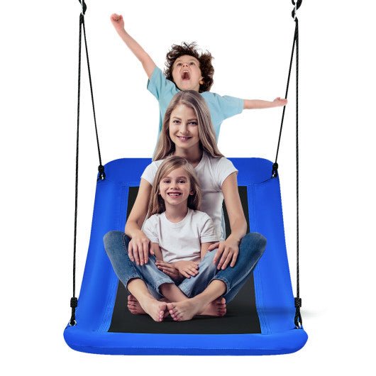 700lb Giant 60 Inch Skycurve Platform Tree Swing for Kids and Adults-Blue
