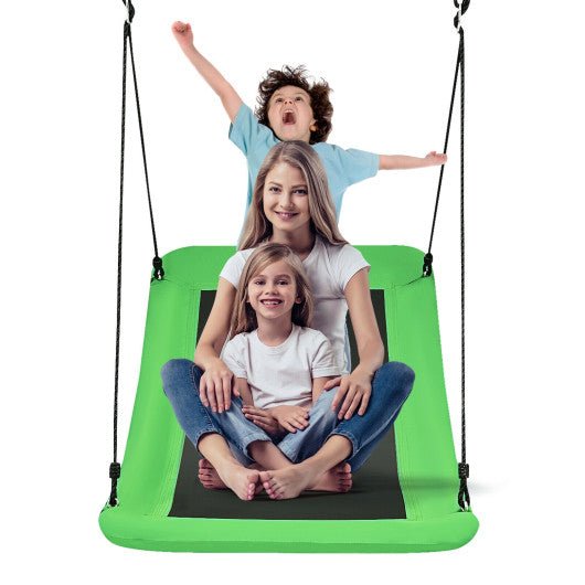 700lb Giant 60 Inch Skycurve Platform Tree Swing for Kids and Adults-Green