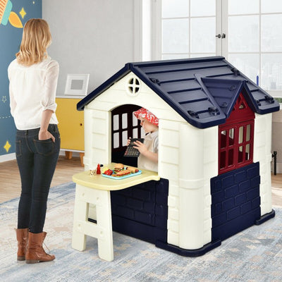 Kid’s Playhouse Pretend Toy House For Boys and Girls 7 Pieces Toy Set