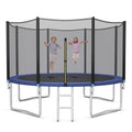 Outdoor Trampoline Bounce Combo with Safety Closure Net Ladder-14 ft