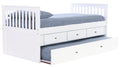 Twin Mission Rake Bed in White