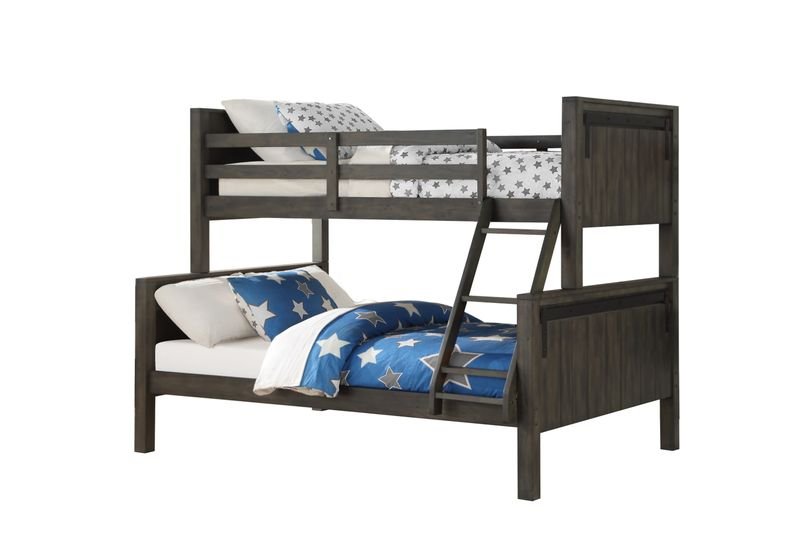 Twin/Full Bunk Bed In City Shadow Finish