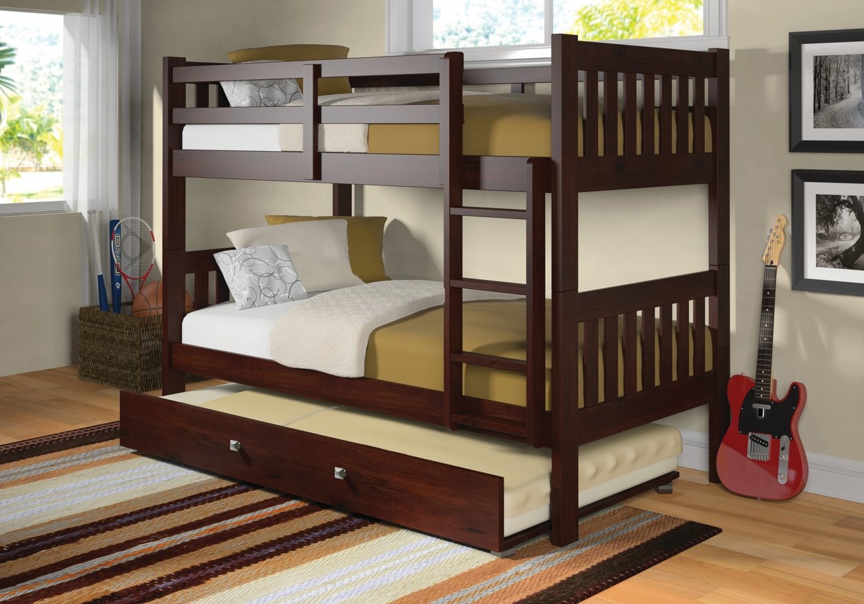 Twin/Twin Mission Bunkbed Cappuccino
