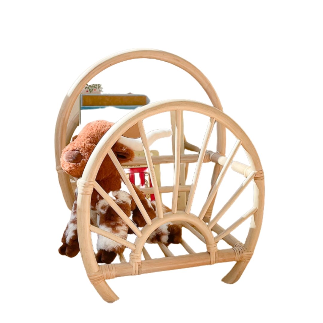 Ellie & Becks Sunshine Rattan Book Rack