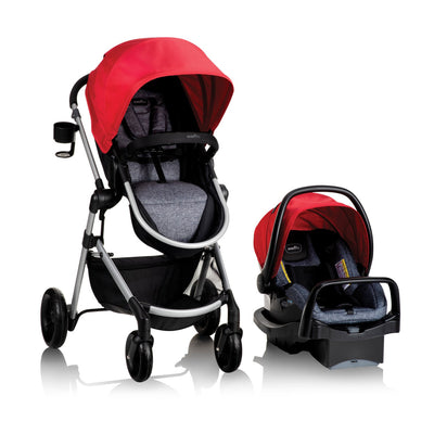 Pivot Modular Travel System With Safemax Rear-Facing Infant Car Seat | Salsa Red