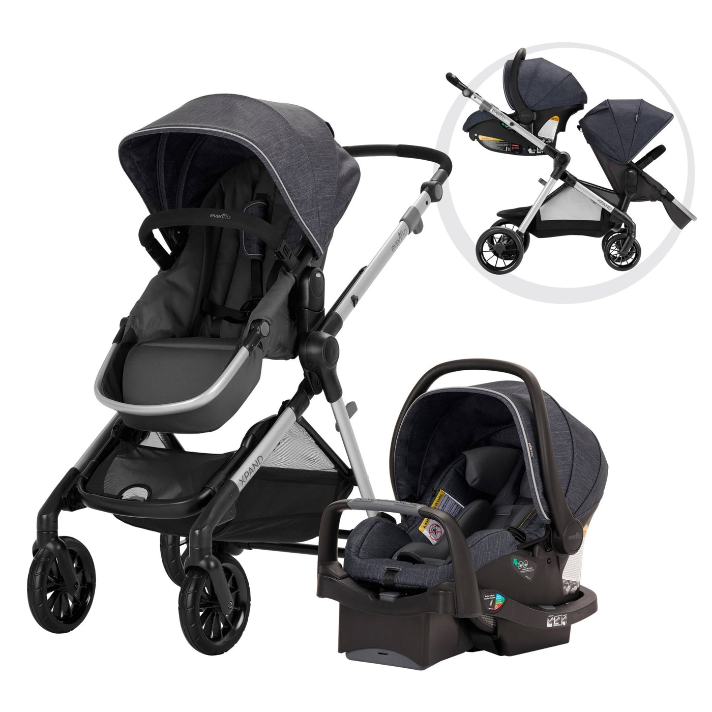 Pivot Xpand Modular Travel System with SafeMax Infant Car Seat