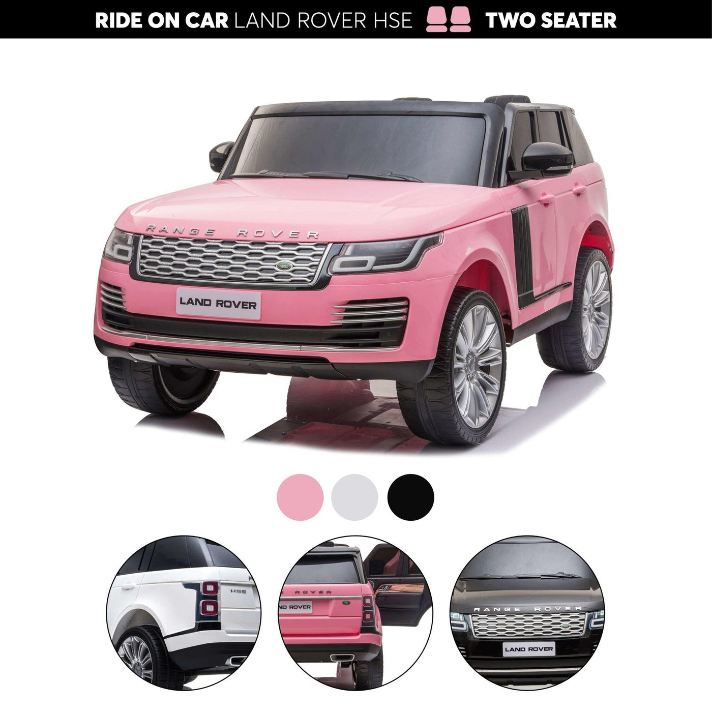 12V Range Rover HSE 2 Seater Ride on Car - Dti Direct USA