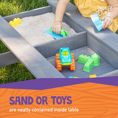Kids Convertible Sand Box and Picnic Table