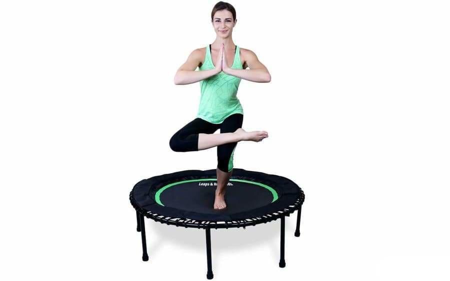 The Leaps and Rebounds Mini Fitness Trampoline and Rebounder