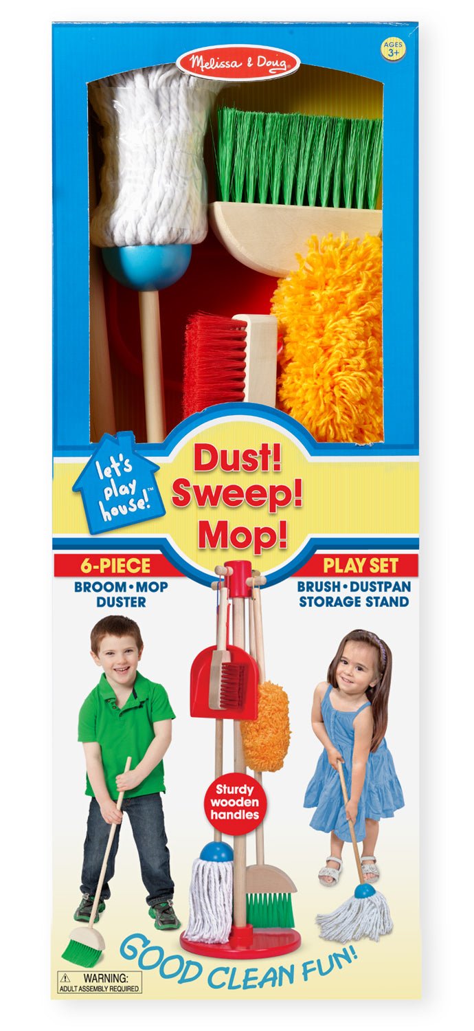 Melissa & Doug Let's Play House! Dust | Sweep & Mop