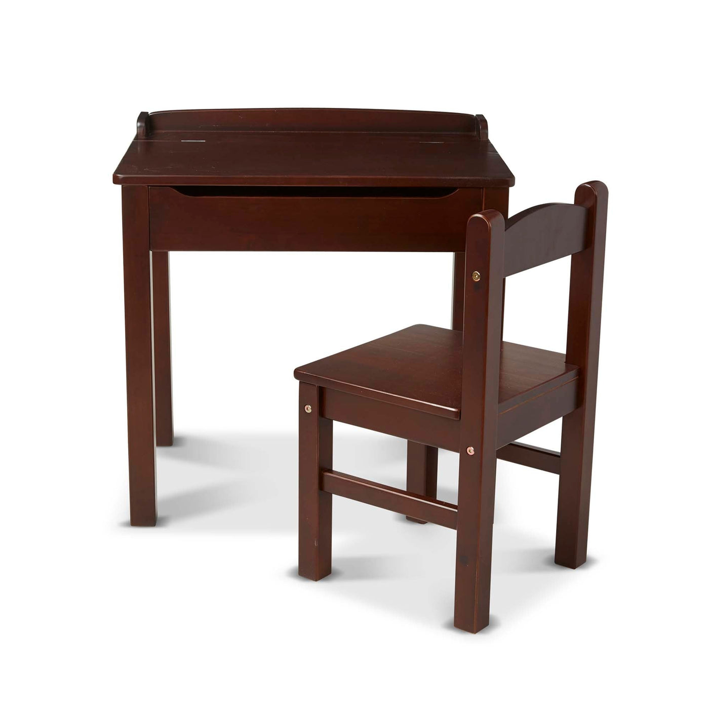 Wooden Lift-Top Desk & Chair | Espresso