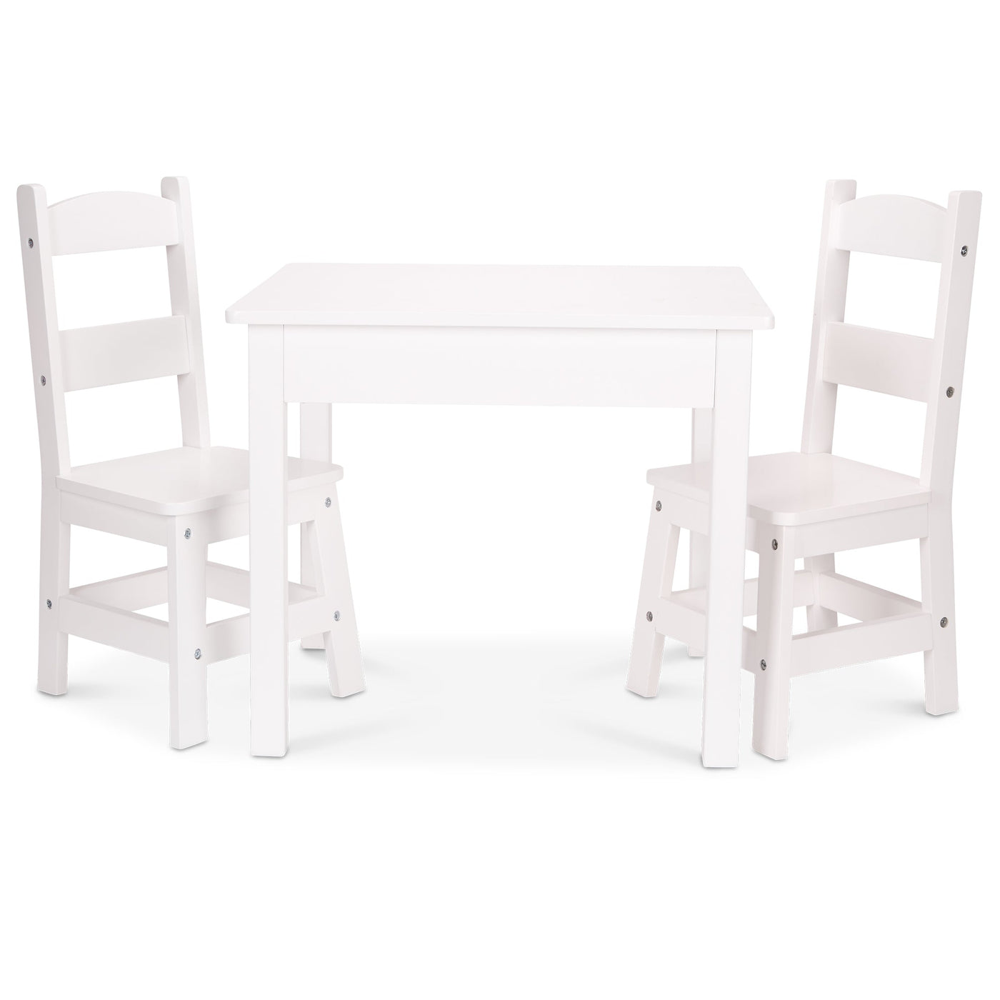 Wooden Table & Chairs | White