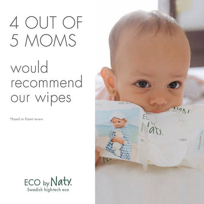 Eco by Naty Flushable Wipes 504x (12 Pack of 42)