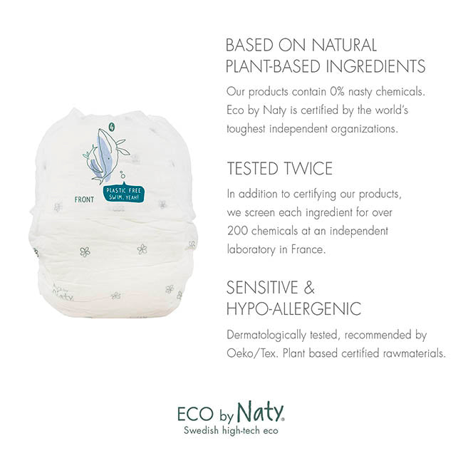 Eco by Naty Pull on Pants, Size 4, 88 Diapers (4 Pack of 22)