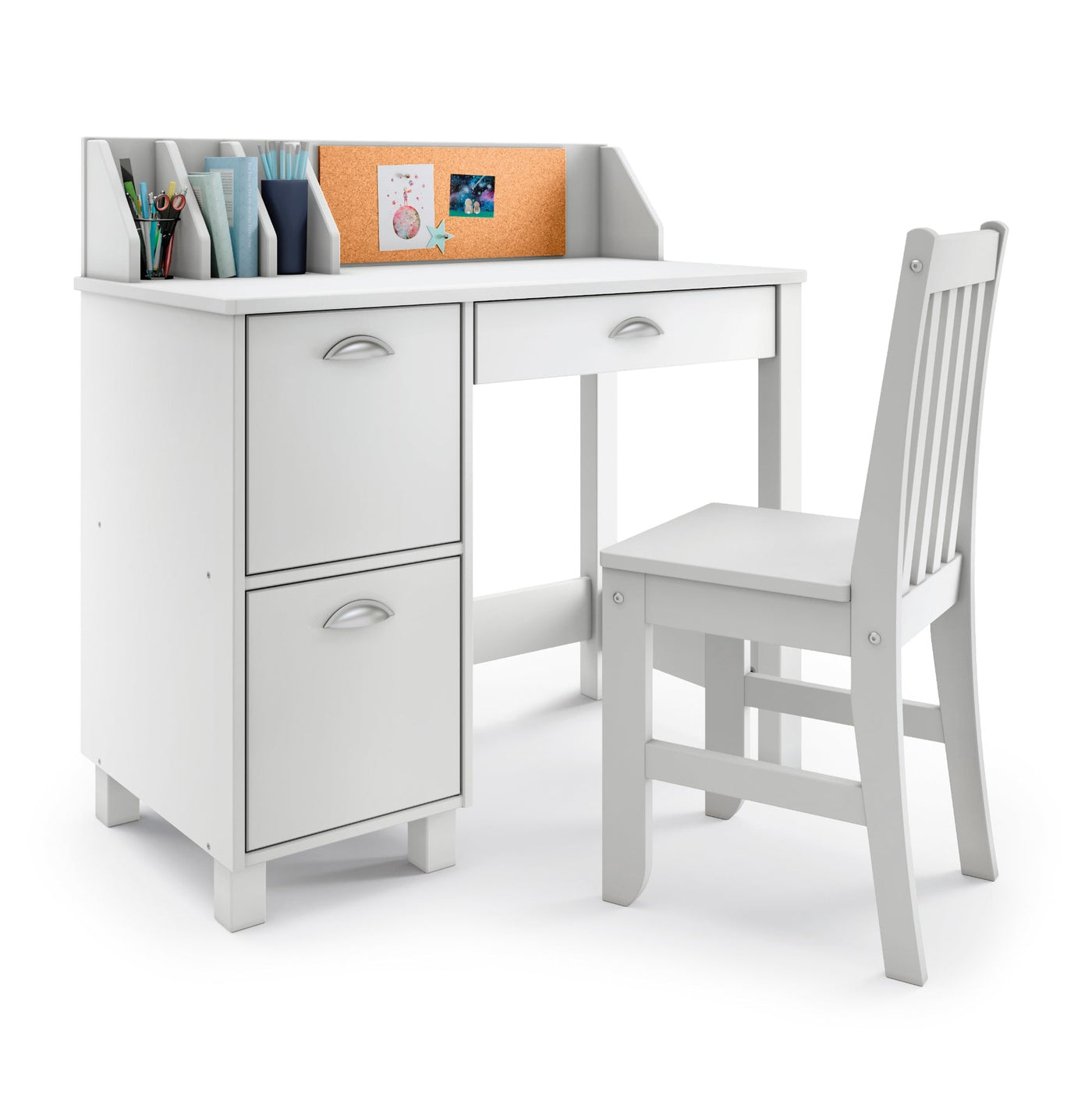 P'kolino Kids Desk and Chair - White
