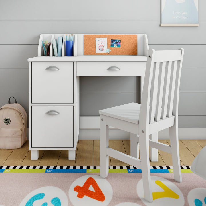 P'kolino Kids Desk and Chair - White