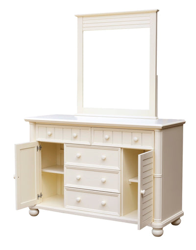 Sunset Trading Ice Cream At The Beach Dresser and Mirror | 5 Drawers | 2 Cabinets