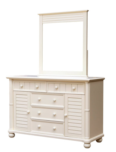 Sunset Trading Ice Cream At The Beach Dresser and Mirror | 5 Drawers | 2 Cabinets