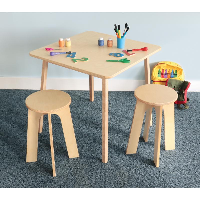 Stand Up Table With Two Stools Set