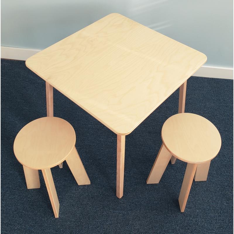 Stand Up Table With Two Stools Set