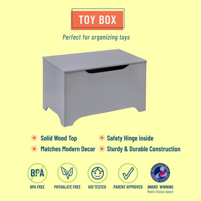 Modern Toy Box- Gray