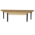 Trapezoidal High Pressure Laminate Table with Adjustable Legs 12"-17"